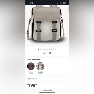 New Diaper bag - Paperclip Willow Backpack